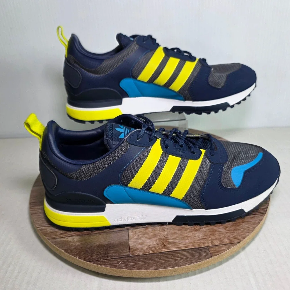 Adidas ZX 700 HD Shoes Mens Size 11 Navy Blue Yellow‎ Athletic Running GX8940